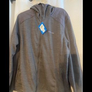 Grey Columbia lighter weight fleece. 2x NWT